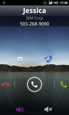 Screenshot of the application Rocket Caller ID CC Theme - #4