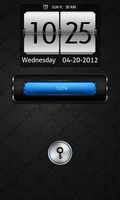 Screenshot of the application Deep Blue GO Locker Theme - #1