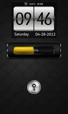 Screenshot of the application Deep Blue GO Locker Theme - #4
