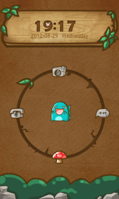 Screenshot of the application Monster GO Locker Theme - #2