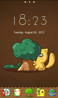Screenshot of the application Monster GO Locker Theme - #4