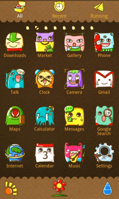 Screenshot of the application Monster GO Locker Theme - #5