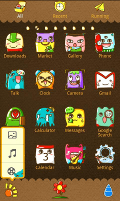 Screenshot of the application Monster GO Locker Theme - #7