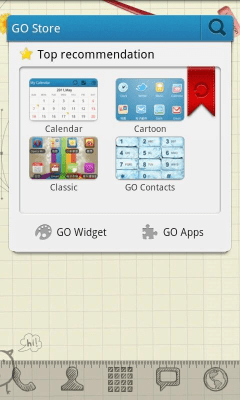 Screenshot of the application Sketch Theme GO Launcher EX - #5