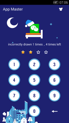 Screenshot of the application AppLock Theme - Night - #1