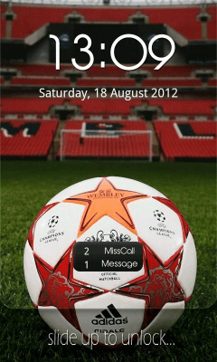 Screenshot of the application Soccer Go Locker Theme - #1