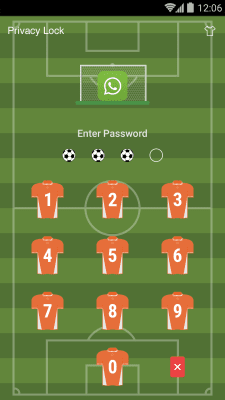 Screenshot of the application AppLock Theme - Football - #3