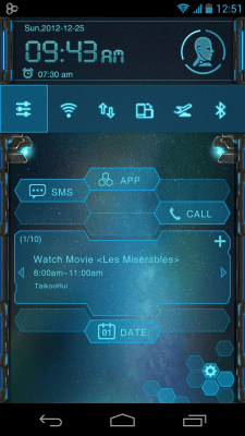 Screenshot of the application EVA Toucher Theme GO Launcher - #2