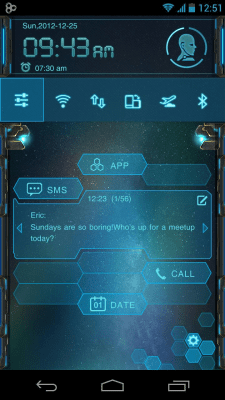 Screenshot of the application EVA Toucher Theme GO Launcher - #4