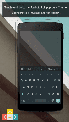 Screenshot of the application aitype Lollipop Keyboard theme - #1