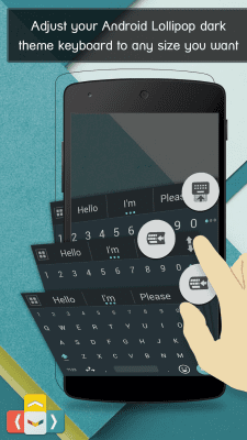 Screenshot of the application aitype Lollipop Keyboard theme - #3