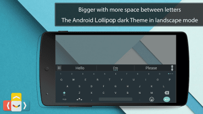 Screenshot of the application aitype Lollipop Keyboard theme - #5
