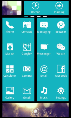 Screenshot of the application WP7blue Theme GO Launcher EX - #5
