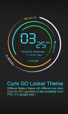 Screenshot of the application Cyrix GO Locker Theme - #1