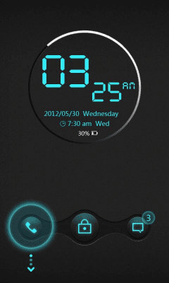 Screenshot of the application Cyrix GO Locker Theme - #5
