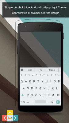 Screenshot of the application ai Lollipop Keyboard Light - #1