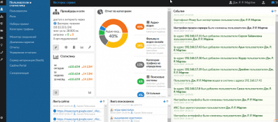 Screenshot of the application Internet Control Server - #1