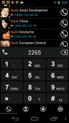 Screenshot of the application RocketDial Windows Phone Theme - #1