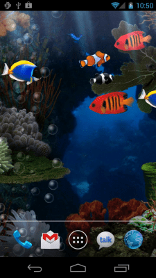 Screenshot of the application Aquarium Free Live Wallpaper - #1