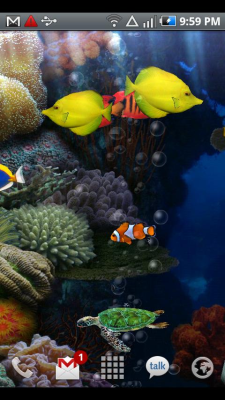 Screenshot of the application Aquarium Free Live Wallpaper - #3