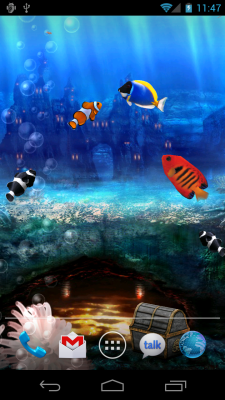 Screenshot of the application Aquarium Free Live Wallpaper - #6