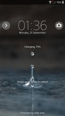 Screenshot of the application Xperia Theme - Blue Water - #1