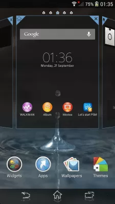 Screenshot of the application Xperia Theme - Blue Water - #3