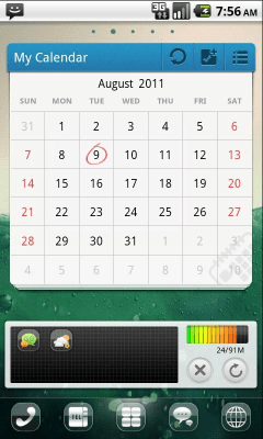 Screenshot of the application Clee2 Theme GO Launcher EX - #4