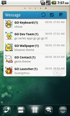 Screenshot of the application Clee2 Theme GO Launcher EX - #6