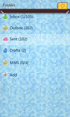 Screenshot of the application GO SMS Pro ShowerRoom ThemeEX - #4