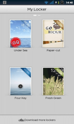 Screenshot of the application GO Locker Under-sea Theme - #3