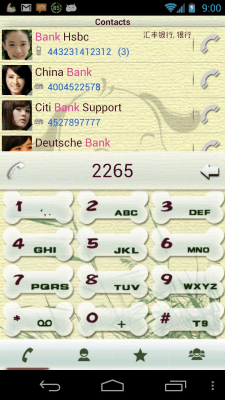 Screenshot of the application RocketDial Dog Theme - #1