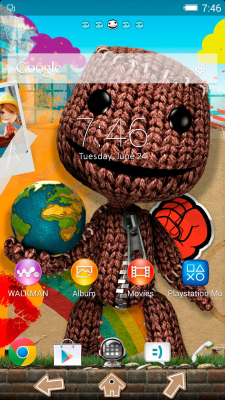 Screenshot of the application XPERIA LittleBigPlanet Theme - #1