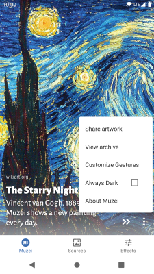 Screenshot of the application Muzei Live Wallpaper - #3