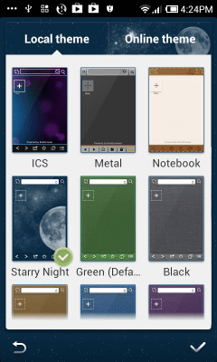 Screenshot of the application Starry Night Boat Mini Theme - #5