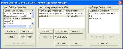 Screenshot of the application Dekart Logon for Citrix ICA Client - #4