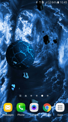Screenshot of the application Asteroids 3D live wallpaper - #5