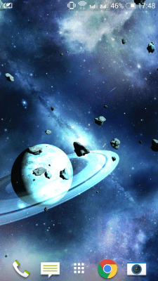 Screenshot of the application Asteroids 3D live wallpaper - #8