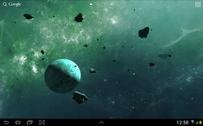 Screenshot of the application Asteroids 3D live wallpaper - #9