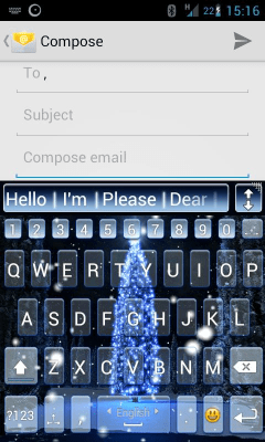 Screenshot of the application A.I.type Xmas 2012 live theme - #1