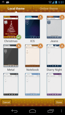 Screenshot of the application Christmas Boat Browser Theme - #4