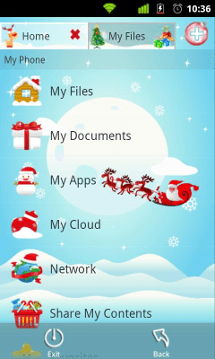 Screenshot of the application File Expert Christmas Theme - #1