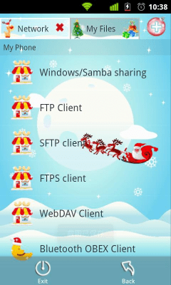 Screenshot of the application File Expert Christmas Theme - #3