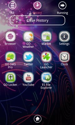 Screenshot of the application WIDE Theme GO Launcher EX - #3