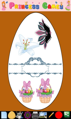 Screenshot of the application Decorating Easter eggs - #4