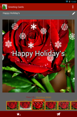 Screenshot of the application Best Greeting Cards HD - #7