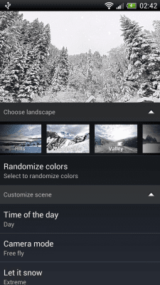 Screenshot of the application Snowfall 360° Free - #5