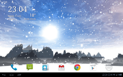 Screenshot of the application Snowfall 360° Free - #12