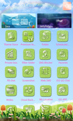 Screenshot of the application GO SMS PRO Spring SuperThemeEX - #4