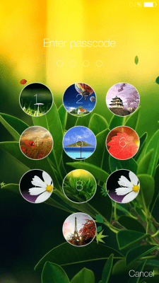 Screenshot of the application Spring live wallpaper lock - #4